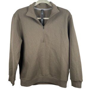 Lululemon Olive Green Steady State Half Zip Long Sleeve Fleece Lined Pullover-XS